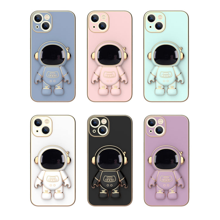 Plating Astronaut Holder Phone Case, For iPhone 13 Pro Max, For iPhone 13 Pro, For iPhone 13, For iPhone 13 mini, For iPhone 12 Pro Max