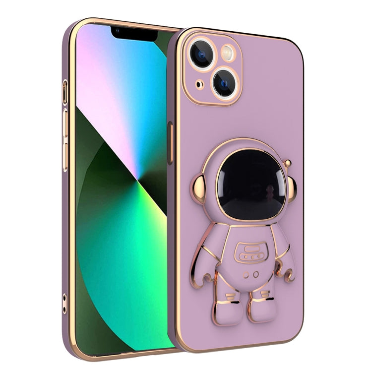 Plating Astronaut Holder Phone Case, For iPhone 13 Pro Max, For iPhone 13 Pro, For iPhone 13, For iPhone 13 mini, For iPhone 12 Pro Max