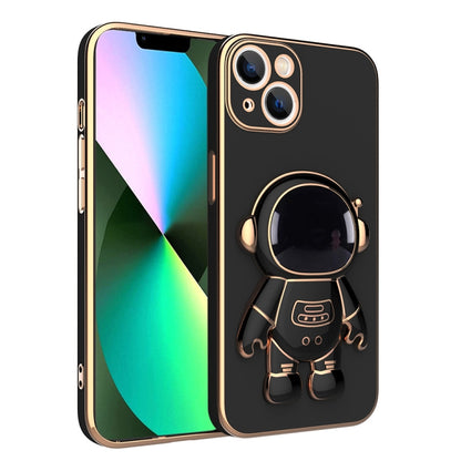 Plating Astronaut Holder Phone Case, For iPhone 13 Pro Max, For iPhone 13 Pro, For iPhone 13, For iPhone 13 mini, For iPhone 12 Pro Max