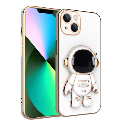 Plating Astronaut Holder Phone Case, For iPhone 13 Pro Max, For iPhone 13 Pro, For iPhone 13, For iPhone 13 mini, For iPhone 12 Pro Max