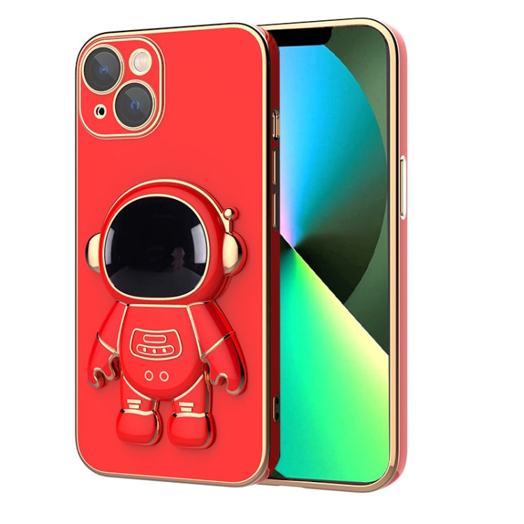 Plating Astronaut Holder Phone Case, For iPhone 13 Pro Max, For iPhone 13 Pro, For iPhone 13, For iPhone 13 mini, For iPhone 12 Pro Max