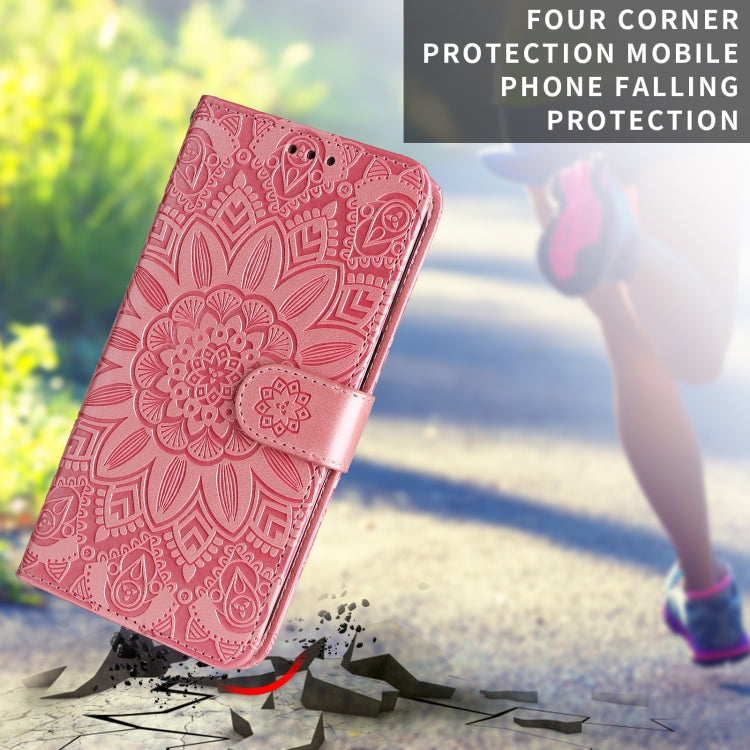 Embossed Sunflower Leather Phone Case, For iPhone 11 Pro Max, For iPhone X / XS, For iPhone XR, For iPhone XS Max, For iPhone SE 2022 / SE 2020 / 7 / 8, For iPhone 7 Plus / 8 Plus