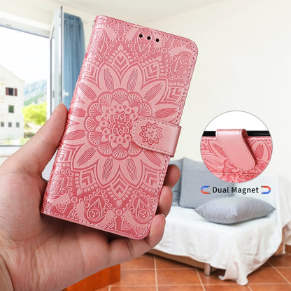 Embossed Sunflower Leather Phone Case, For iPhone 11 Pro Max, For iPhone X / XS, For iPhone XR, For iPhone XS Max, For iPhone SE 2022 / SE 2020 / 7 / 8, For iPhone 7 Plus / 8 Plus