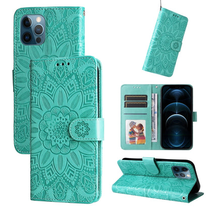 Embossed Sunflower Leather Phone Case, For iPhone 11 Pro Max, For iPhone X / XS, For iPhone XR, For iPhone XS Max, For iPhone SE 2022 / SE 2020 / 7 / 8, For iPhone 7 Plus / 8 Plus