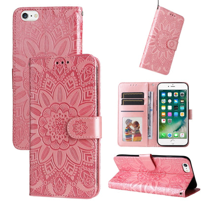 Embossed Sunflower Leather Phone Case, For iPhone 11 Pro Max, For iPhone X / XS, For iPhone XR, For iPhone XS Max, For iPhone SE 2022 / SE 2020 / 7 / 8, For iPhone 7 Plus / 8 Plus