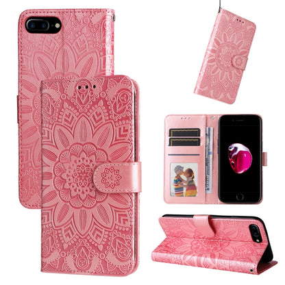 Embossed Sunflower Leather Phone Case, For iPhone 11 Pro Max, For iPhone X / XS, For iPhone XR, For iPhone XS Max, For iPhone SE 2022 / SE 2020 / 7 / 8, For iPhone 7 Plus / 8 Plus
