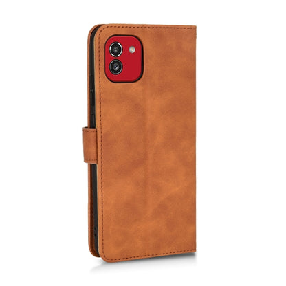 Skin Feel Magnetic Flip Leather Phone Case, For Samsung Galaxy A03 166mm