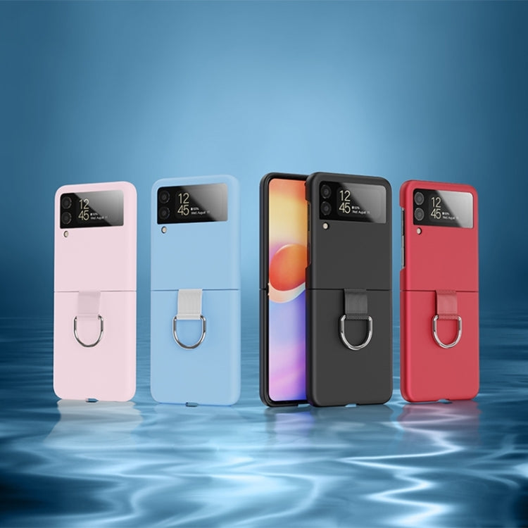 Oil-sprayed Feel Ring PC Phone Case, For Samsung Galaxy Z Flip4