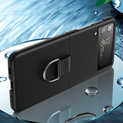 Oil-sprayed Feel Ring PC Phone Case, For Samsung Galaxy Z Flip4