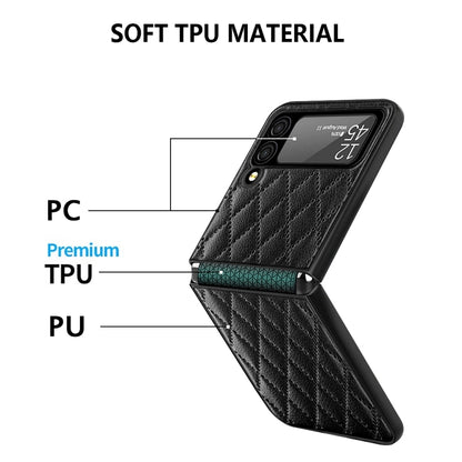 Diamond Lattice Hinge Phone Case, For Samsung Galaxy Z Flip4