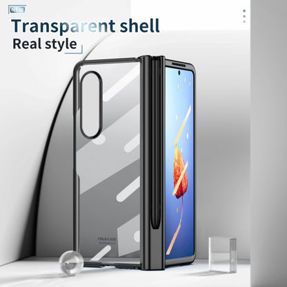 Full Body Integrated Electroplating Hinge Phone Case with Pen Slot, For Samsung Galaxy Z Fold4