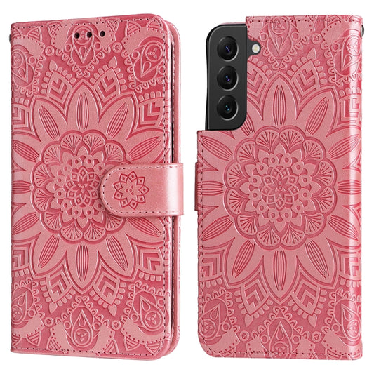 Embossed Sunflower Leather Phone Case, For Samsung Galaxy S22 5G, For Samsung Galaxy S22+ 5G, For Samsung Galaxy S22 Ultra 5G, For Samsung Galaxy S21 5G, For Samsung Galaxy S21+ 5G, For Samsung Galaxy S21 Ultra 5G, For Samsung Galaxy S21 FE 5G         ...