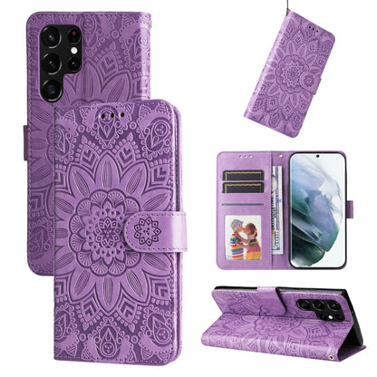 Embossed Sunflower Leather Phone Case, For Samsung Galaxy S22 5G, For Samsung Galaxy S22+ 5G, For Samsung Galaxy S22 Ultra 5G, For Samsung Galaxy S21 5G, For Samsung Galaxy S21+ 5G, For Samsung Galaxy S21 Ultra 5G, For Samsung Galaxy S21 FE 5G         ...