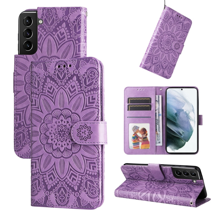 Embossed Sunflower Leather Phone Case, For Samsung Galaxy S22 5G, For Samsung Galaxy S22+ 5G, For Samsung Galaxy S22 Ultra 5G, For Samsung Galaxy S21 5G, For Samsung Galaxy S21+ 5G, For Samsung Galaxy S21 Ultra 5G, For Samsung Galaxy S21 FE 5G         ...