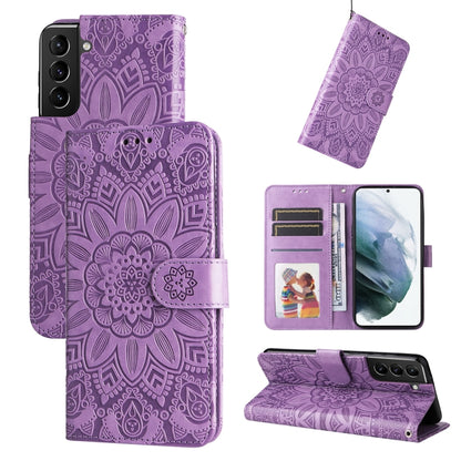 Embossed Sunflower Leather Phone Case, For Samsung Galaxy S22 5G, For Samsung Galaxy S22+ 5G, For Samsung Galaxy S22 Ultra 5G, For Samsung Galaxy S21 5G, For Samsung Galaxy S21+ 5G, For Samsung Galaxy S21 Ultra 5G, For Samsung Galaxy S21 FE 5G         ...