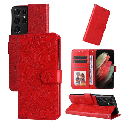Embossed Sunflower Leather Phone Case, For Samsung Galaxy S22 5G, For Samsung Galaxy S22+ 5G, For Samsung Galaxy S22 Ultra 5G, For Samsung Galaxy S21 5G, For Samsung Galaxy S21+ 5G, For Samsung Galaxy S21 Ultra 5G, For Samsung Galaxy S21 FE 5G         ...