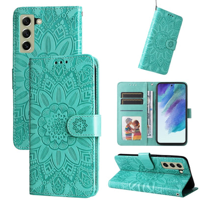 Embossed Sunflower Leather Phone Case, For Samsung Galaxy S22 5G, For Samsung Galaxy S22+ 5G, For Samsung Galaxy S22 Ultra 5G, For Samsung Galaxy S21 5G, For Samsung Galaxy S21+ 5G, For Samsung Galaxy S21 Ultra 5G, For Samsung Galaxy S21 FE 5G         ...