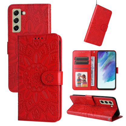 Embossed Sunflower Leather Phone Case, For Samsung Galaxy S22 5G, For Samsung Galaxy S22+ 5G, For Samsung Galaxy S22 Ultra 5G, For Samsung Galaxy S21 5G, For Samsung Galaxy S21+ 5G, For Samsung Galaxy S21 Ultra 5G, For Samsung Galaxy S21 FE 5G         ...