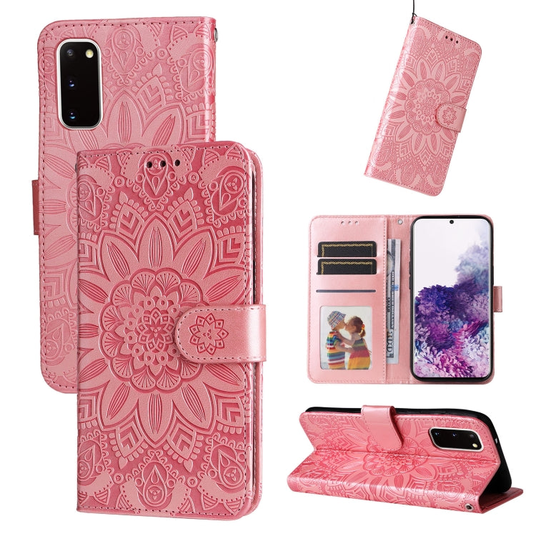 Embossed Sunflower Leather Phone Case, For Samsung Galaxy S22 5G, For Samsung Galaxy S22+ 5G, For Samsung Galaxy S22 Ultra 5G, For Samsung Galaxy S21 5G, For Samsung Galaxy S21+ 5G, For Samsung Galaxy S21 Ultra 5G, For Samsung Galaxy S21 FE 5G         ...