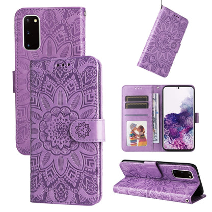 Embossed Sunflower Leather Phone Case, For Samsung Galaxy S22 5G, For Samsung Galaxy S22+ 5G, For Samsung Galaxy S22 Ultra 5G, For Samsung Galaxy S21 5G, For Samsung Galaxy S21+ 5G, For Samsung Galaxy S21 Ultra 5G, For Samsung Galaxy S21 FE 5G         ...