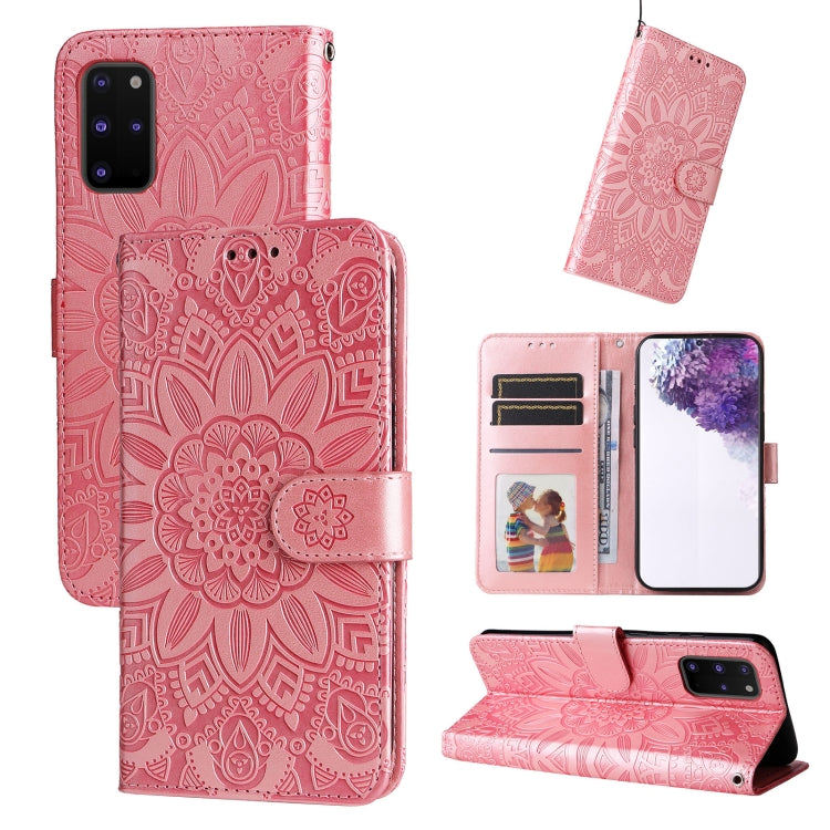 Embossed Sunflower Leather Phone Case, For Samsung Galaxy S22 5G, For Samsung Galaxy S22+ 5G, For Samsung Galaxy S22 Ultra 5G, For Samsung Galaxy S21 5G, For Samsung Galaxy S21+ 5G, For Samsung Galaxy S21 Ultra 5G, For Samsung Galaxy S21 FE 5G         ...