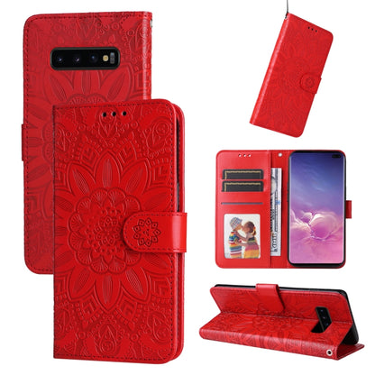 Embossed Sunflower Leather Phone Case, For Samsung Galaxy S20 Ultra, For Samsung Galaxy S20 FE / S20 FE 5G, For Samsung Galaxy S10, For Samsung Galaxy S10+, For Samsung Galaxy S10e, For Samsung Galaxy A03 EU 166mm, For Samsung Galaxy A03 Global 164mm  ...