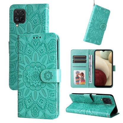 Embossed Sunflower Leather Phone Case, For Samsung Galaxy S20 Ultra, For Samsung Galaxy S20 FE / S20 FE 5G, For Samsung Galaxy S10, For Samsung Galaxy S10+, For Samsung Galaxy S10e, For Samsung Galaxy A03 EU 166mm, For Samsung Galaxy A03 Global 164mm  ...