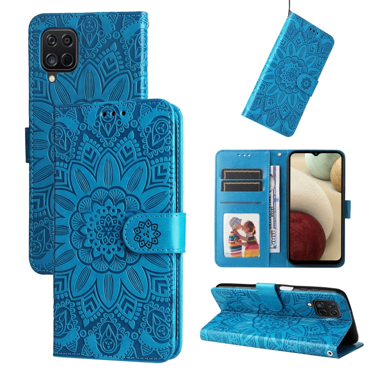 Embossed Sunflower Leather Phone Case, For Samsung Galaxy S20 Ultra, For Samsung Galaxy S20 FE / S20 FE 5G, For Samsung Galaxy S10, For Samsung Galaxy S10+, For Samsung Galaxy S10e, For Samsung Galaxy A03 EU 166mm, For Samsung Galaxy A03 Global 164mm  ...