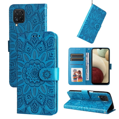 Embossed Sunflower Leather Phone Case, For Samsung Galaxy S20 Ultra, For Samsung Galaxy S20 FE / S20 FE 5G, For Samsung Galaxy S10, For Samsung Galaxy S10+, For Samsung Galaxy S10e, For Samsung Galaxy A03 EU 166mm, For Samsung Galaxy A03 Global 164mm  ...