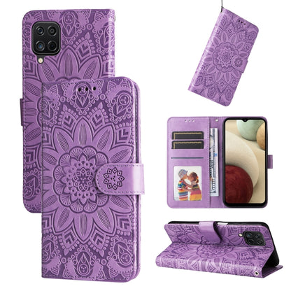 Embossed Sunflower Leather Phone Case, For Samsung Galaxy S20 Ultra, For Samsung Galaxy S20 FE / S20 FE 5G, For Samsung Galaxy S10, For Samsung Galaxy S10+, For Samsung Galaxy S10e, For Samsung Galaxy A03 EU 166mm, For Samsung Galaxy A03 Global 164mm  ...
