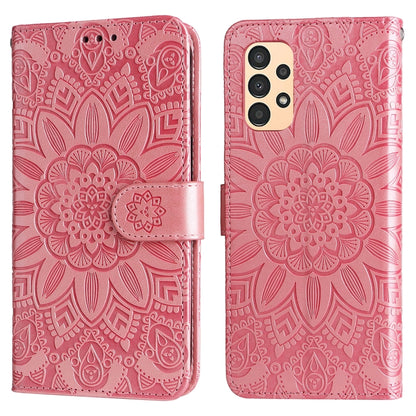 Embossed Sunflower Leather Phone Case, For Samsung Galaxy A13 4G, For Samsung Galaxy A13 5G, For Samsung Galaxy A22 4G / M22 / M32 4G Global, For Samsung Galaxy A22 5G, For Samsung Galaxy A23 4G/5G / M23 5G / F23 5G, For Samsung Galaxy A32 4G          ...