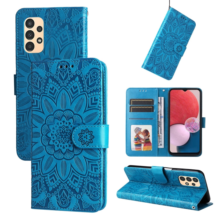 Embossed Sunflower Leather Phone Case, For Samsung Galaxy A13 4G, For Samsung Galaxy A13 5G, For Samsung Galaxy A22 4G / M22 / M32 4G Global, For Samsung Galaxy A22 5G, For Samsung Galaxy A23 4G/5G / M23 5G / F23 5G, For Samsung Galaxy A32 4G          ...