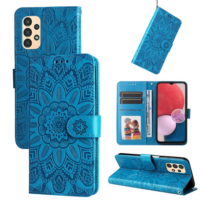 Embossed Sunflower Leather Phone Case, For Samsung Galaxy A13 4G, For Samsung Galaxy A13 5G, For Samsung Galaxy A22 4G / M22 / M32 4G Global, For Samsung Galaxy A22 5G, For Samsung Galaxy A23 4G/5G / M23 5G / F23 5G, For Samsung Galaxy A32 4G          ...