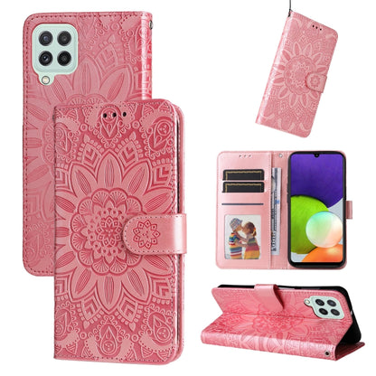 Embossed Sunflower Leather Phone Case, For Samsung Galaxy A13 4G, For Samsung Galaxy A13 5G, For Samsung Galaxy A22 4G / M22 / M32 4G Global, For Samsung Galaxy A22 5G, For Samsung Galaxy A23 4G/5G / M23 5G / F23 5G, For Samsung Galaxy A32 4G          ...