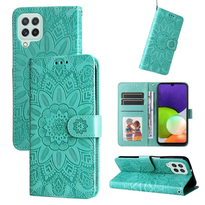 Embossed Sunflower Leather Phone Case, For Samsung Galaxy A13 4G, For Samsung Galaxy A13 5G, For Samsung Galaxy A22 4G / M22 / M32 4G Global, For Samsung Galaxy A22 5G, For Samsung Galaxy A23 4G/5G / M23 5G / F23 5G, For Samsung Galaxy A32 4G          ...