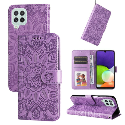 Embossed Sunflower Leather Phone Case, For Samsung Galaxy A13 4G, For Samsung Galaxy A13 5G, For Samsung Galaxy A22 4G / M22 / M32 4G Global, For Samsung Galaxy A22 5G, For Samsung Galaxy A23 4G/5G / M23 5G / F23 5G, For Samsung Galaxy A32 4G          ...