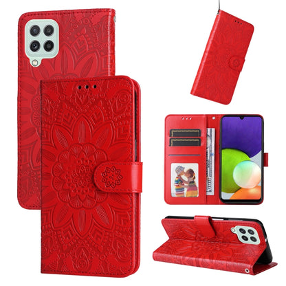 Embossed Sunflower Leather Phone Case, For Samsung Galaxy A13 4G, For Samsung Galaxy A13 5G, For Samsung Galaxy A22 4G / M22 / M32 4G Global, For Samsung Galaxy A22 5G, For Samsung Galaxy A23 4G/5G / M23 5G / F23 5G, For Samsung Galaxy A32 4G          ...