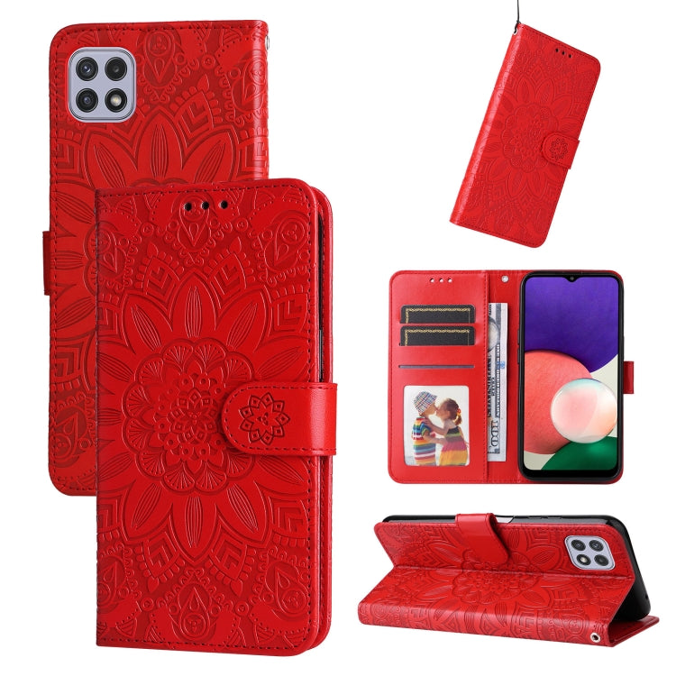 Embossed Sunflower Leather Phone Case, For Samsung Galaxy A13 4G, For Samsung Galaxy A13 5G, For Samsung Galaxy A22 4G / M22 / M32 4G Global, For Samsung Galaxy A22 5G, For Samsung Galaxy A23 4G/5G / M23 5G / F23 5G, For Samsung Galaxy A32 4G          ...