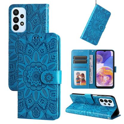 Embossed Sunflower Leather Phone Case, For Samsung Galaxy A13 4G, For Samsung Galaxy A13 5G, For Samsung Galaxy A22 4G / M22 / M32 4G Global, For Samsung Galaxy A22 5G, For Samsung Galaxy A23 4G/5G / M23 5G / F23 5G, For Samsung Galaxy A32 4G          ...