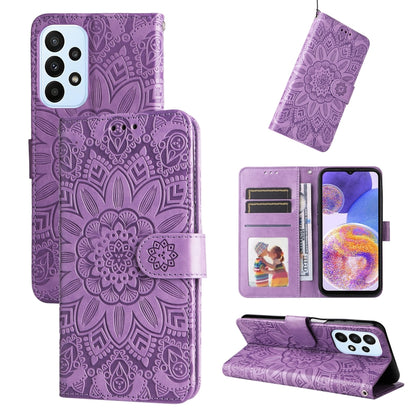 Embossed Sunflower Leather Phone Case, For Samsung Galaxy A13 4G, For Samsung Galaxy A13 5G, For Samsung Galaxy A22 4G / M22 / M32 4G Global, For Samsung Galaxy A22 5G, For Samsung Galaxy A23 4G/5G / M23 5G / F23 5G, For Samsung Galaxy A32 4G          ...