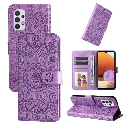 Embossed Sunflower Leather Phone Case, For Samsung Galaxy A13 4G, For Samsung Galaxy A13 5G, For Samsung Galaxy A22 4G / M22 / M32 4G Global, For Samsung Galaxy A22 5G, For Samsung Galaxy A23 4G/5G / M23 5G / F23 5G, For Samsung Galaxy A32 4G          ...