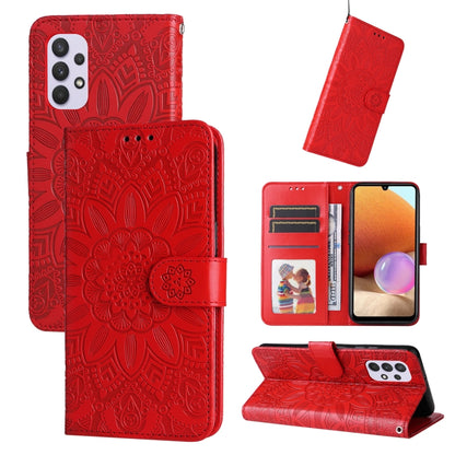 Embossed Sunflower Leather Phone Case, For Samsung Galaxy A13 4G, For Samsung Galaxy A13 5G, For Samsung Galaxy A22 4G / M22 / M32 4G Global, For Samsung Galaxy A22 5G, For Samsung Galaxy A23 4G/5G / M23 5G / F23 5G, For Samsung Galaxy A32 4G          ...