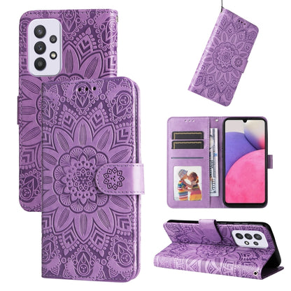 Embossed Sunflower Leather Phone Case, For Samsung Galaxy A13 4G, For Samsung Galaxy A13 5G, For Samsung Galaxy A22 4G / M22 / M32 4G Global, For Samsung Galaxy A22 5G, For Samsung Galaxy A23 4G/5G / M23 5G / F23 5G, For Samsung Galaxy A32 4G          ...