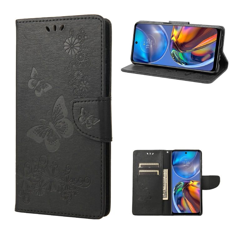 Butterflies Embossing Horizontal Flip Leather Phone Case, For Motorola Moto E32, For Samsung Galaxy A03, For Samsung Galaxy Xcover6 Pro