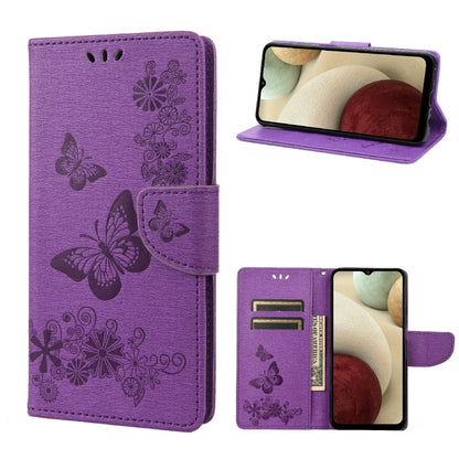 Butterflies Embossing Horizontal Flip Leather Phone Case, For Motorola Moto E32, For Samsung Galaxy A03, For Samsung Galaxy Xcover6 Pro