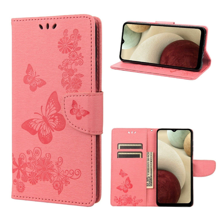 Butterflies Embossing Horizontal Flip Leather Phone Case, For Motorola Moto E32, For Samsung Galaxy A03, For Samsung Galaxy Xcover6 Pro