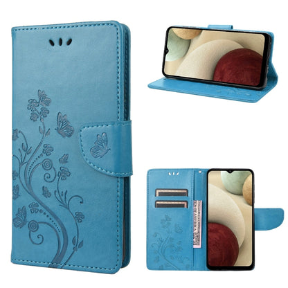 Butterfly Flower Pattern Horizontal Flip Leather Phone Case with Card Slot & Holder, For Motorola Moto E32, For Samsung Galaxy A03, For Samsung Galaxy Xcover6 Pro