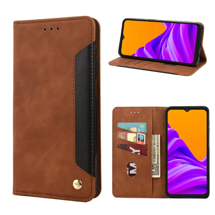 Skin Feel Splicing Leather Phone Case, For Motorola Moto E32, For Samsung Galaxy A03, For Samsung Galaxy Xcover6 Pro