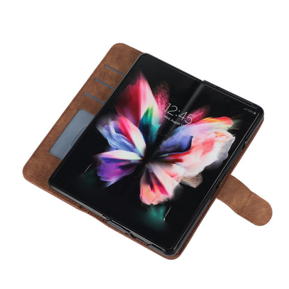 Horizontal Flip Leather Phone Case with Pen Slot, For Samsung Galaxy Z Fold4, For Samsung Galaxy Z Fold3 5G