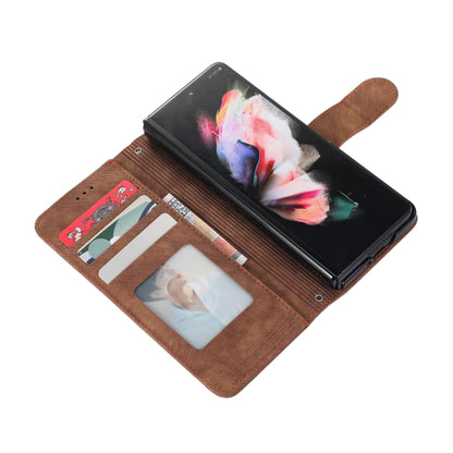 Horizontal Flip Leather Phone Case with Pen Slot, For Samsung Galaxy Z Fold4, For Samsung Galaxy Z Fold3 5G